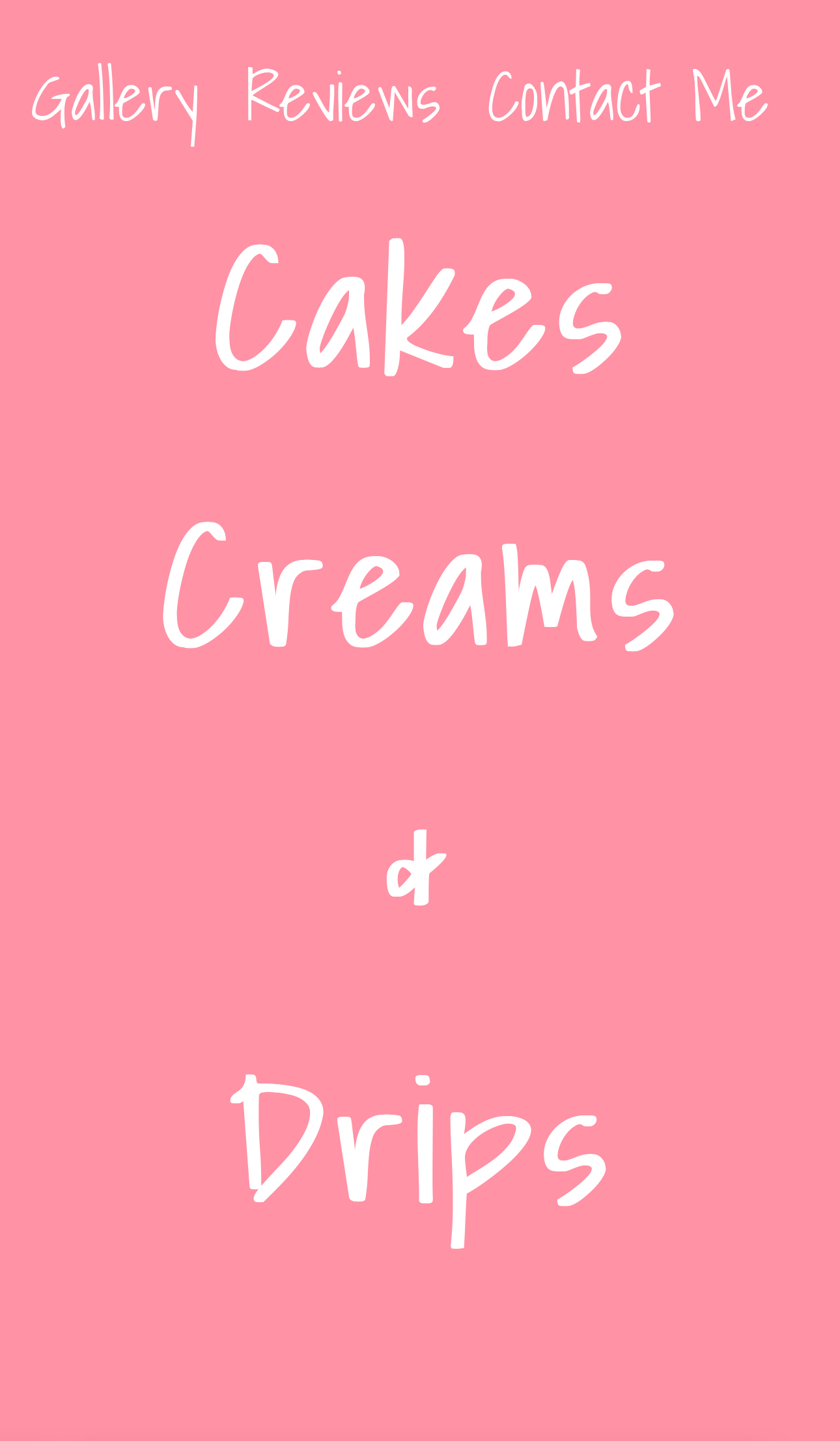 Cakes Creams & Drips Landing Page